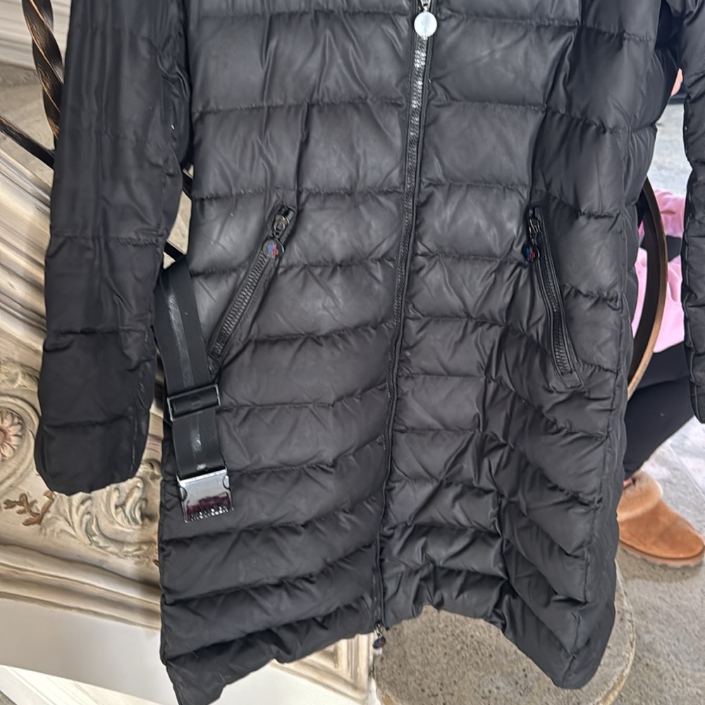 Gently used moncler coat w belt down coat - Picture 5 of 9